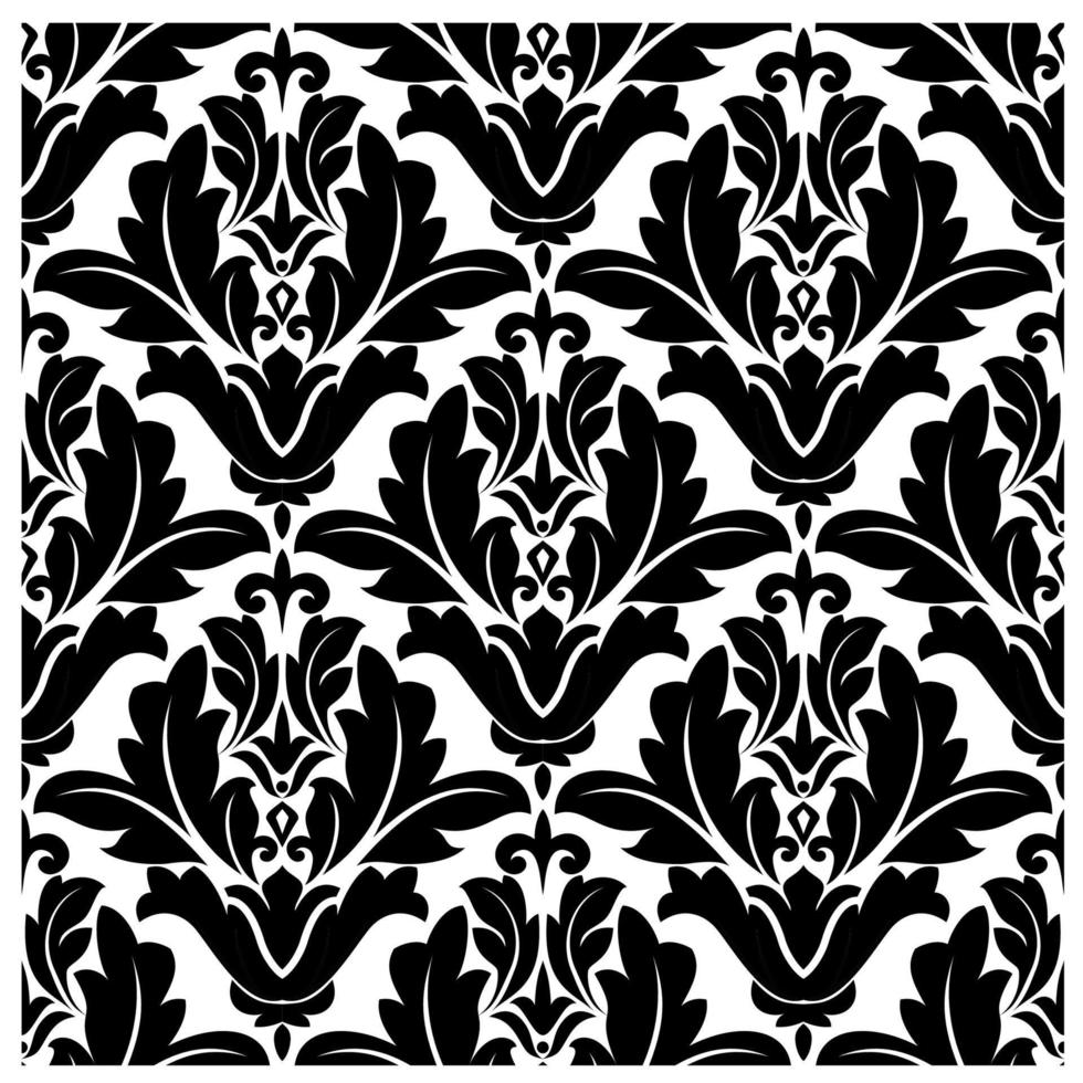 Damask seamless floral pattern vector