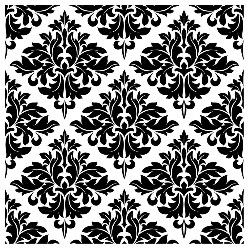 Damask dainty seamless pattern vector