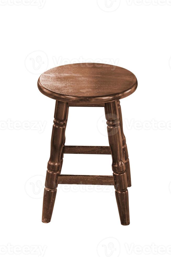 Wooden  chairisolated. photo