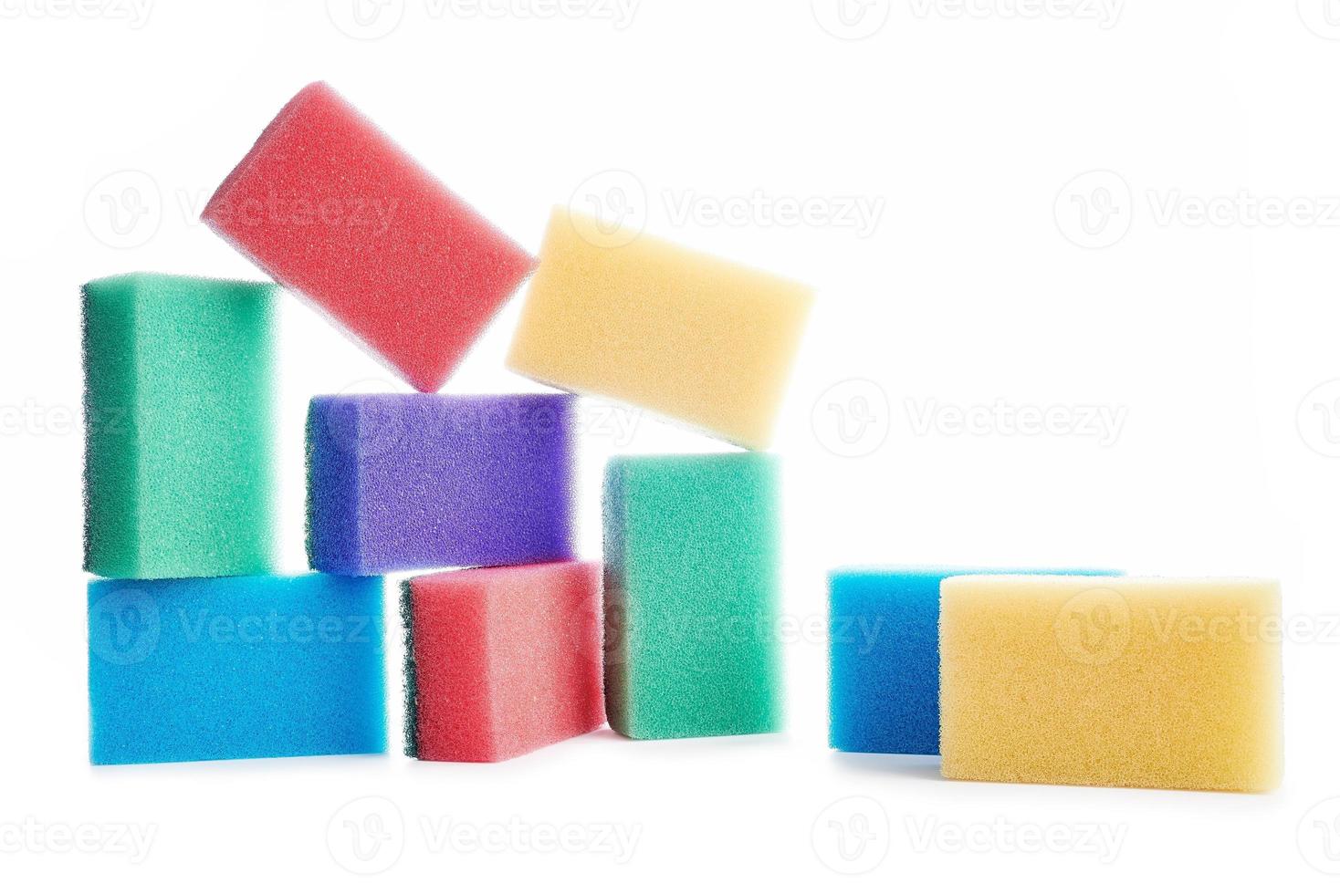 Colors of sponges photo