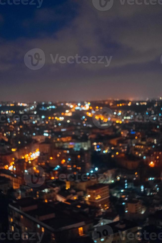 City night from top view. photo