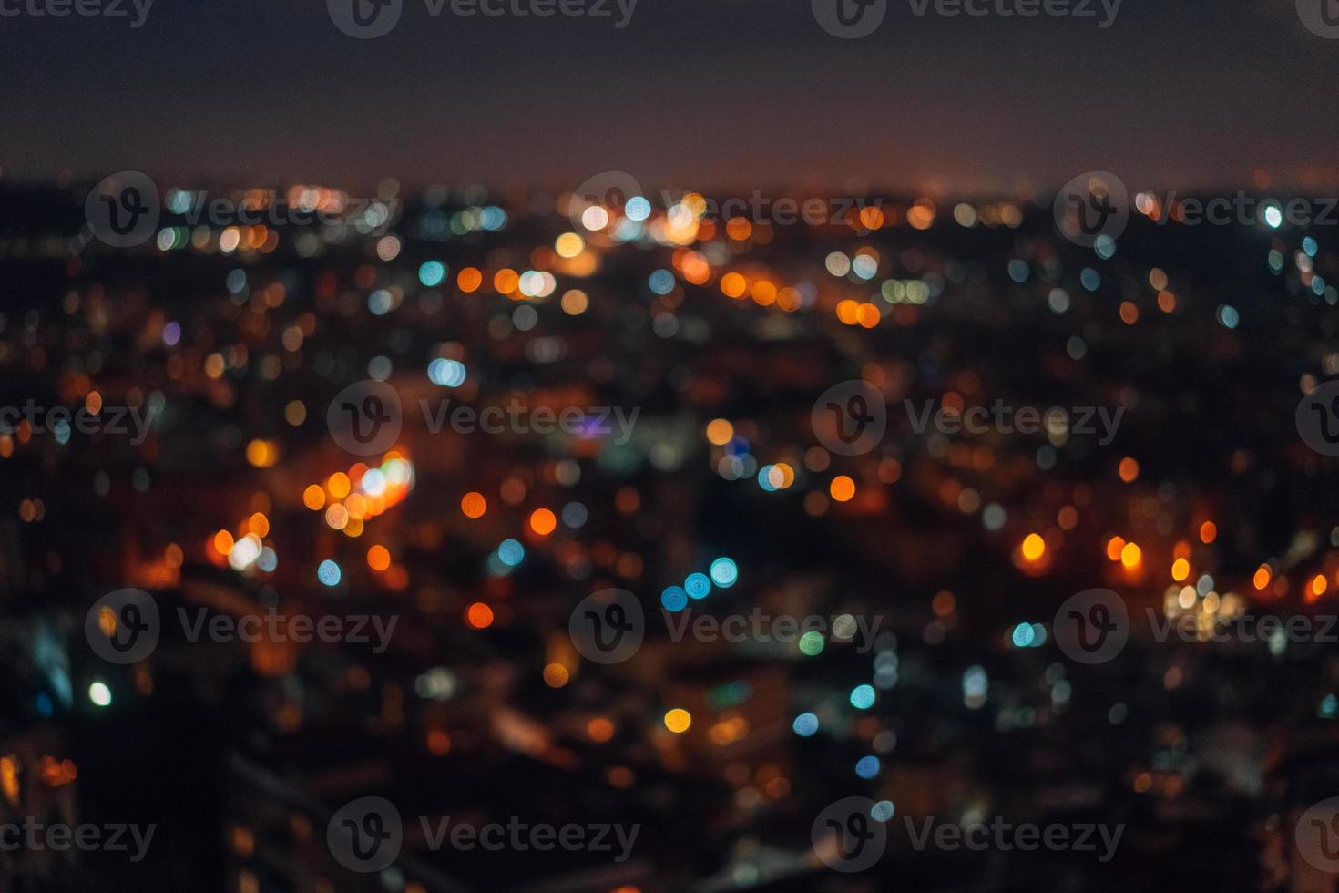 City night from top view. photo