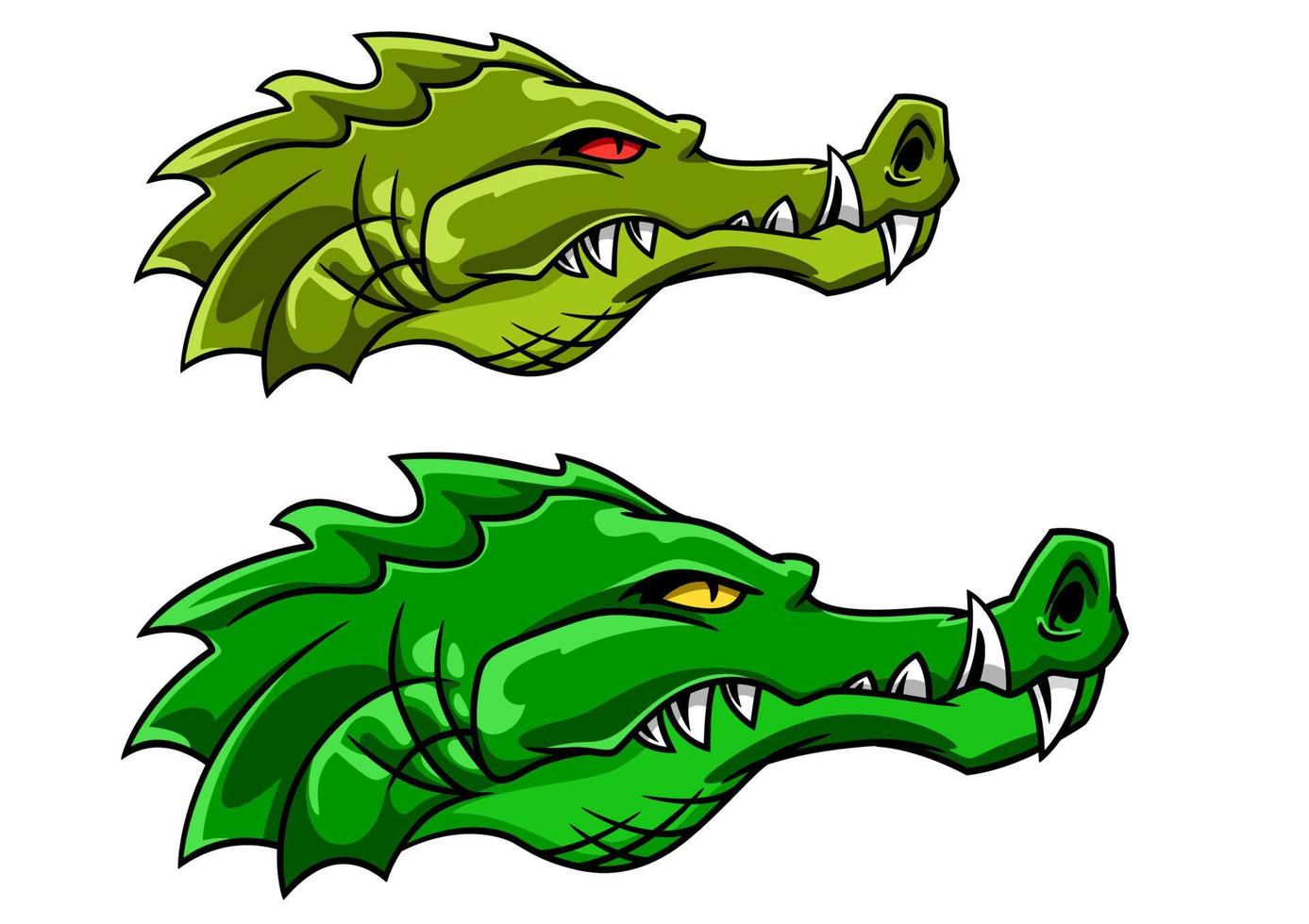 Crocodile or alligator mascot vector