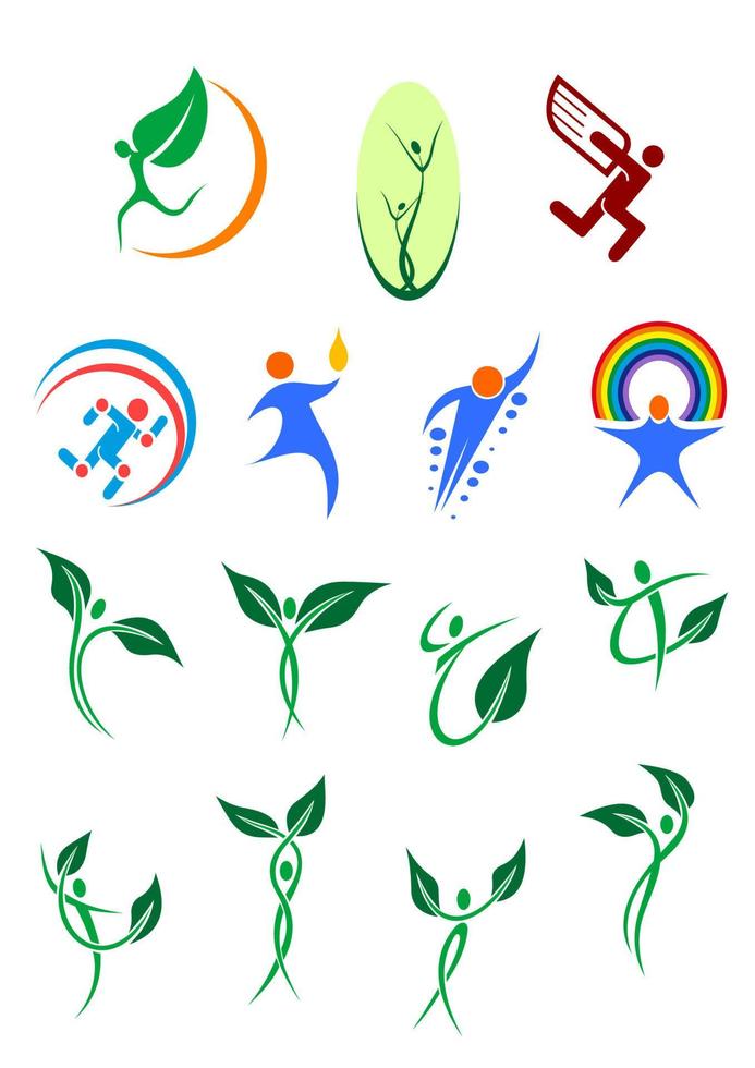 Eco friendly and environment protection symbols vector