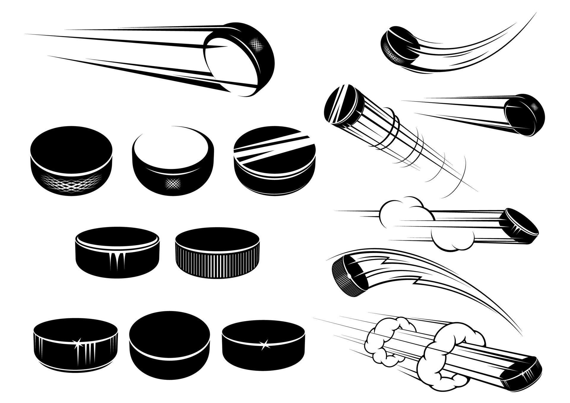 Ice hockey pucks set 11523842 Vector Art at Vecteezy