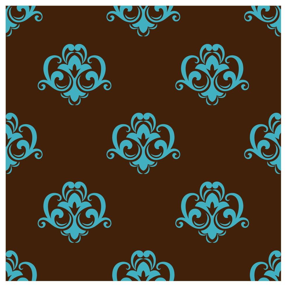 Retro azure seamless pattern vector