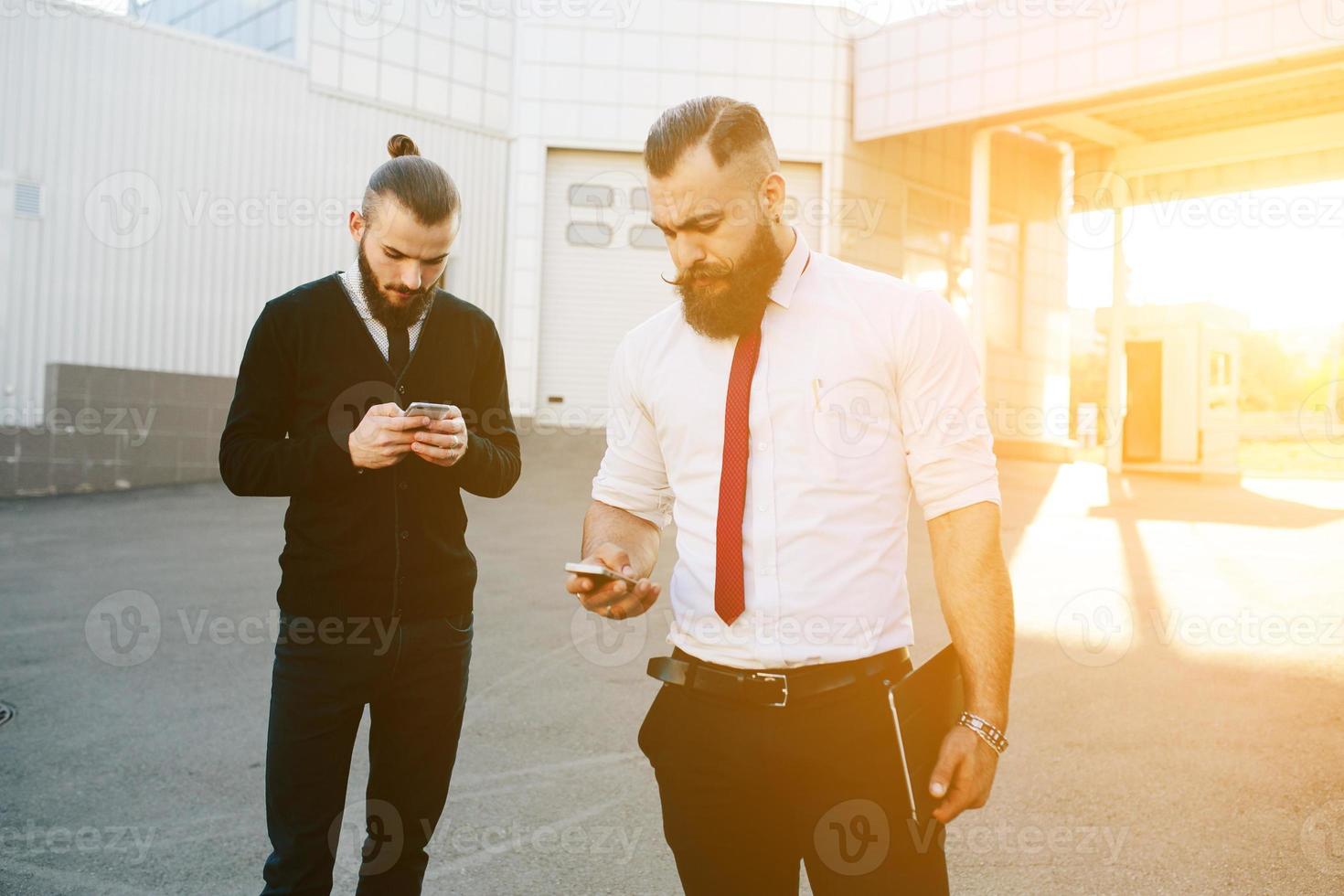 Two businessman at work photo