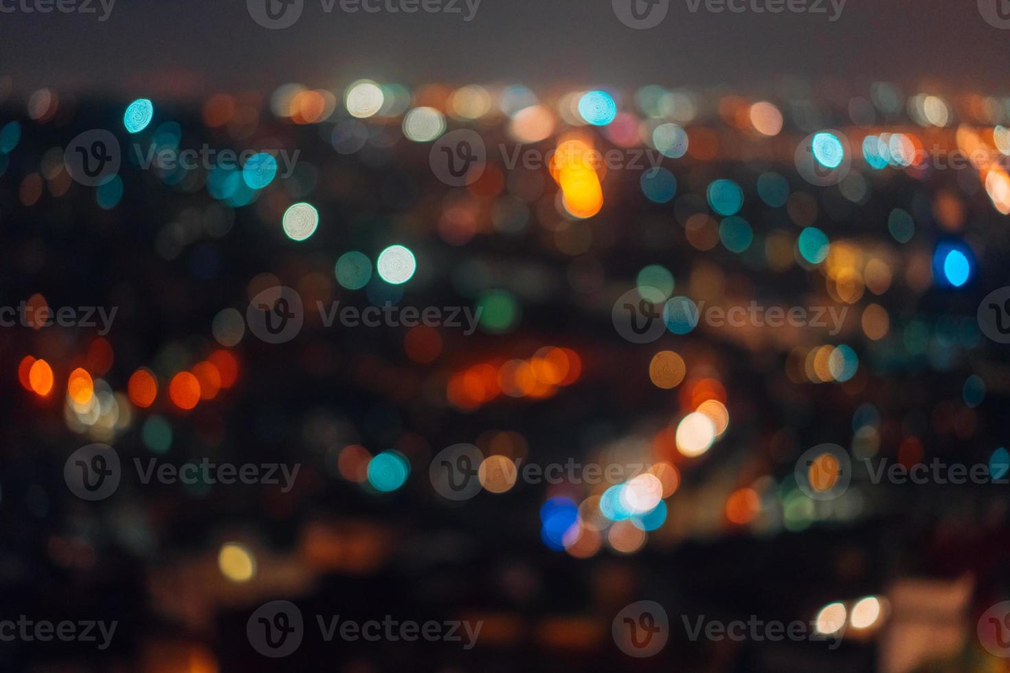City night from top view. photo