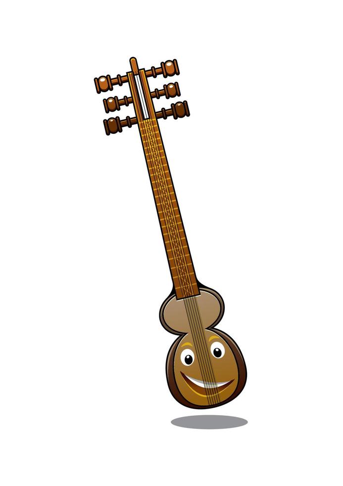 Turkish musical instrument kemenche vector