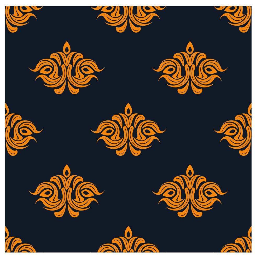 Arabesque damask style seamless pattern vector