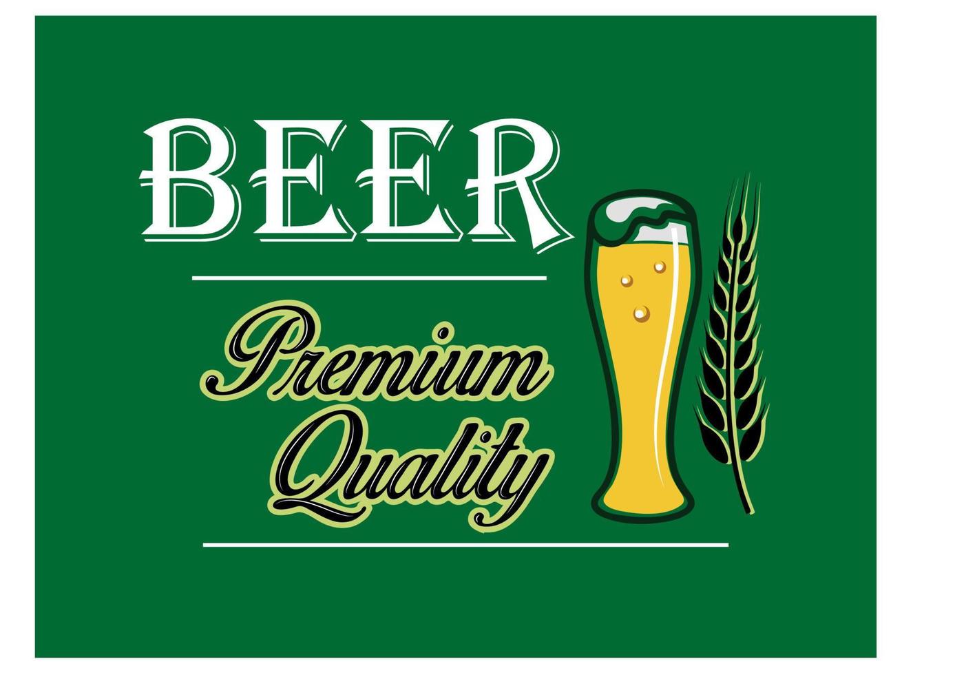 Beer and brewery emblem vector