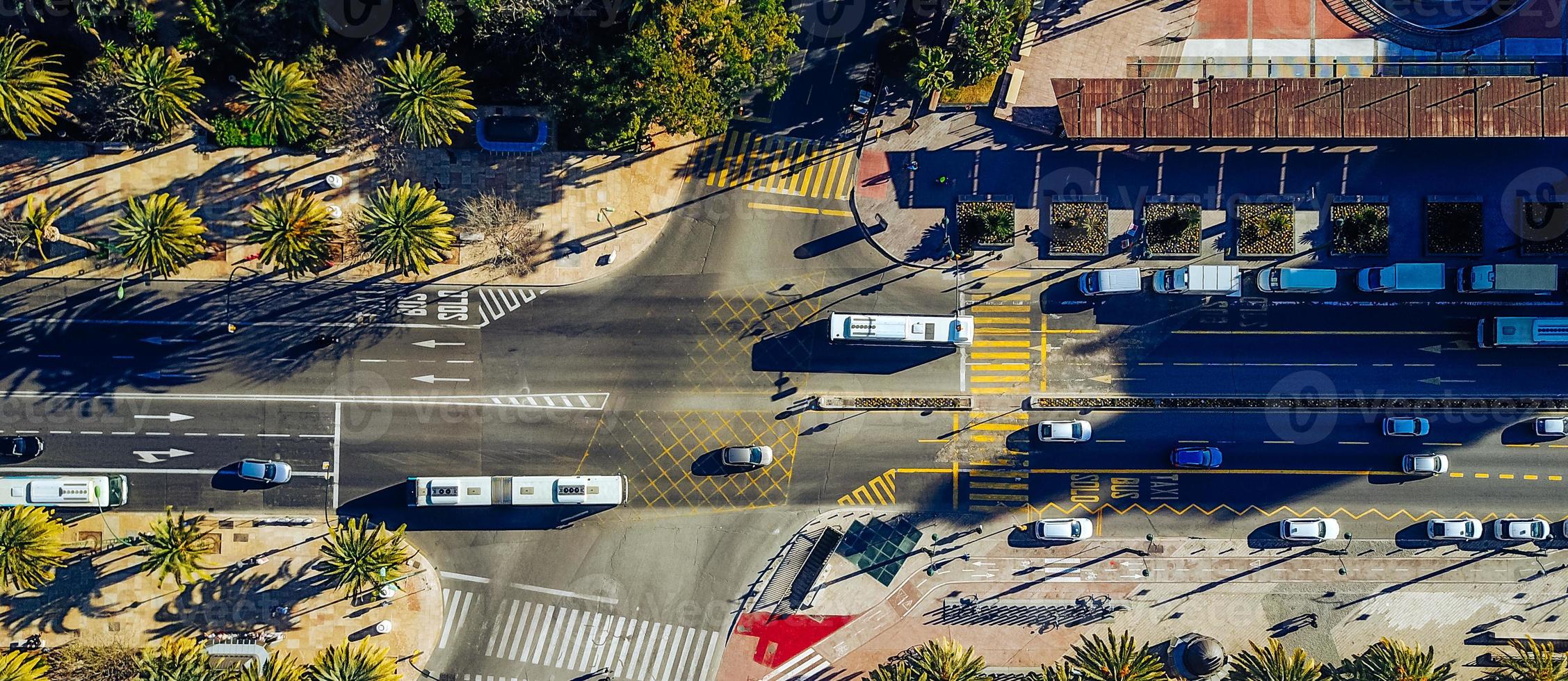 City street from the air. photo