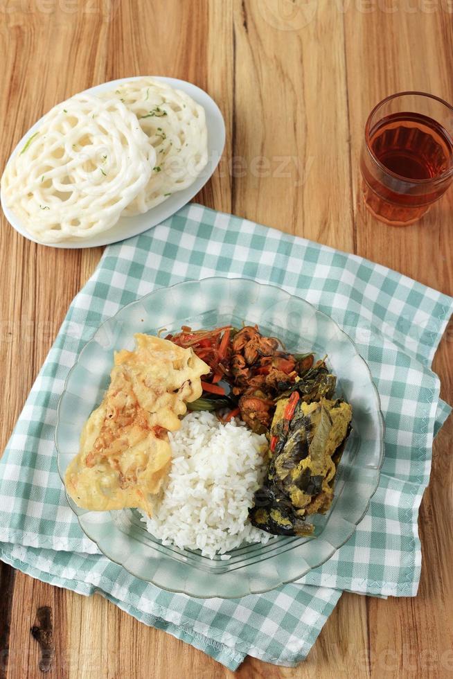 Warung Tegal Menu, Rice with Various Side Dish Popular in Indonesia with Cheap Price photo