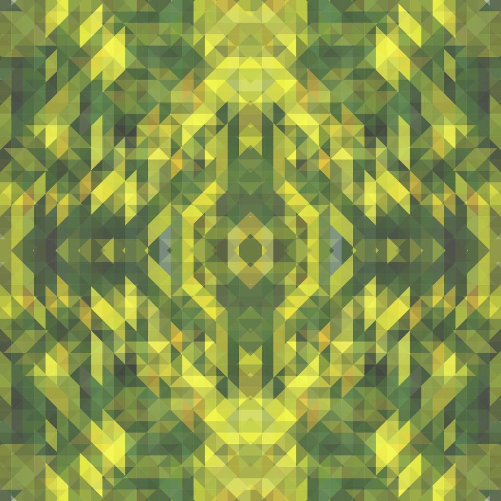 Vector seamless pattern with rhombuses green and blue elements. Beautiful background with rectangles and squares.