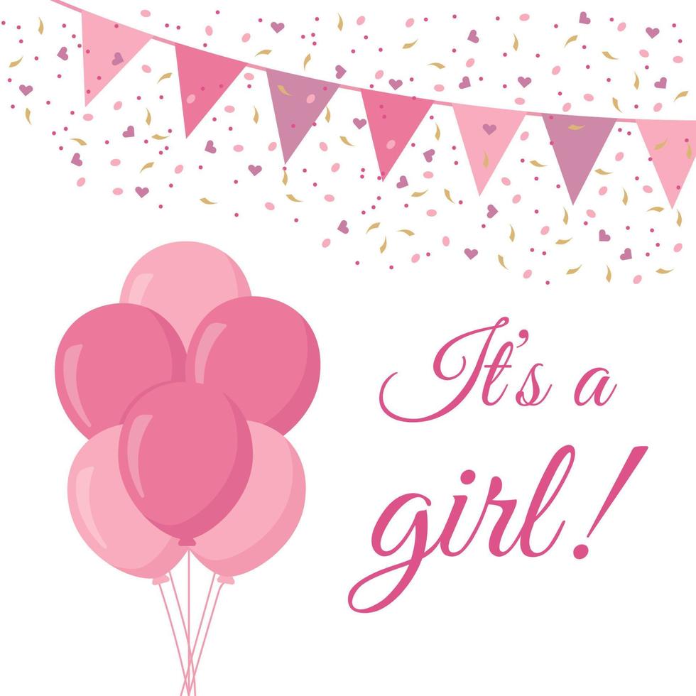 Colored confetti for Gender reveal party 11528534 Vector Art at Vecteezy