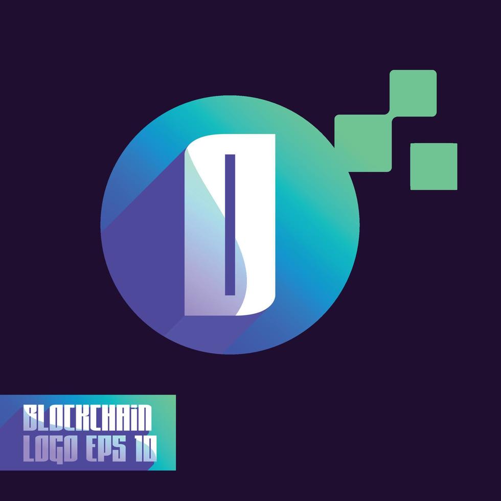 Alphabet Blockchain O Logo vector
