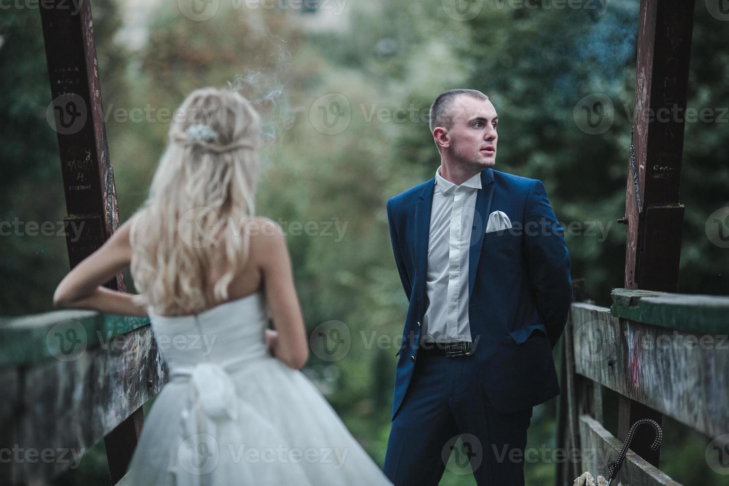Lovely couple having fun in the park photo