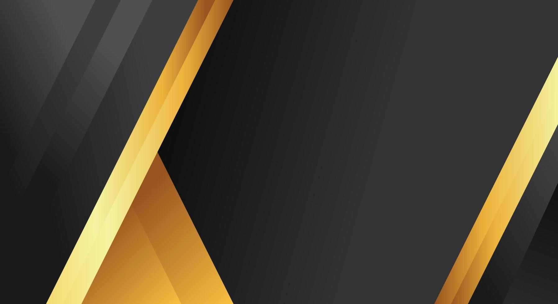 Black and gold banner background vector