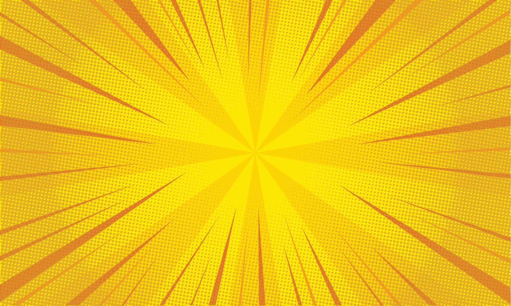 Abstract Background. Comics Book Sunburst Wallpapaer. Superhero Banner Poster with Halftone Element vector