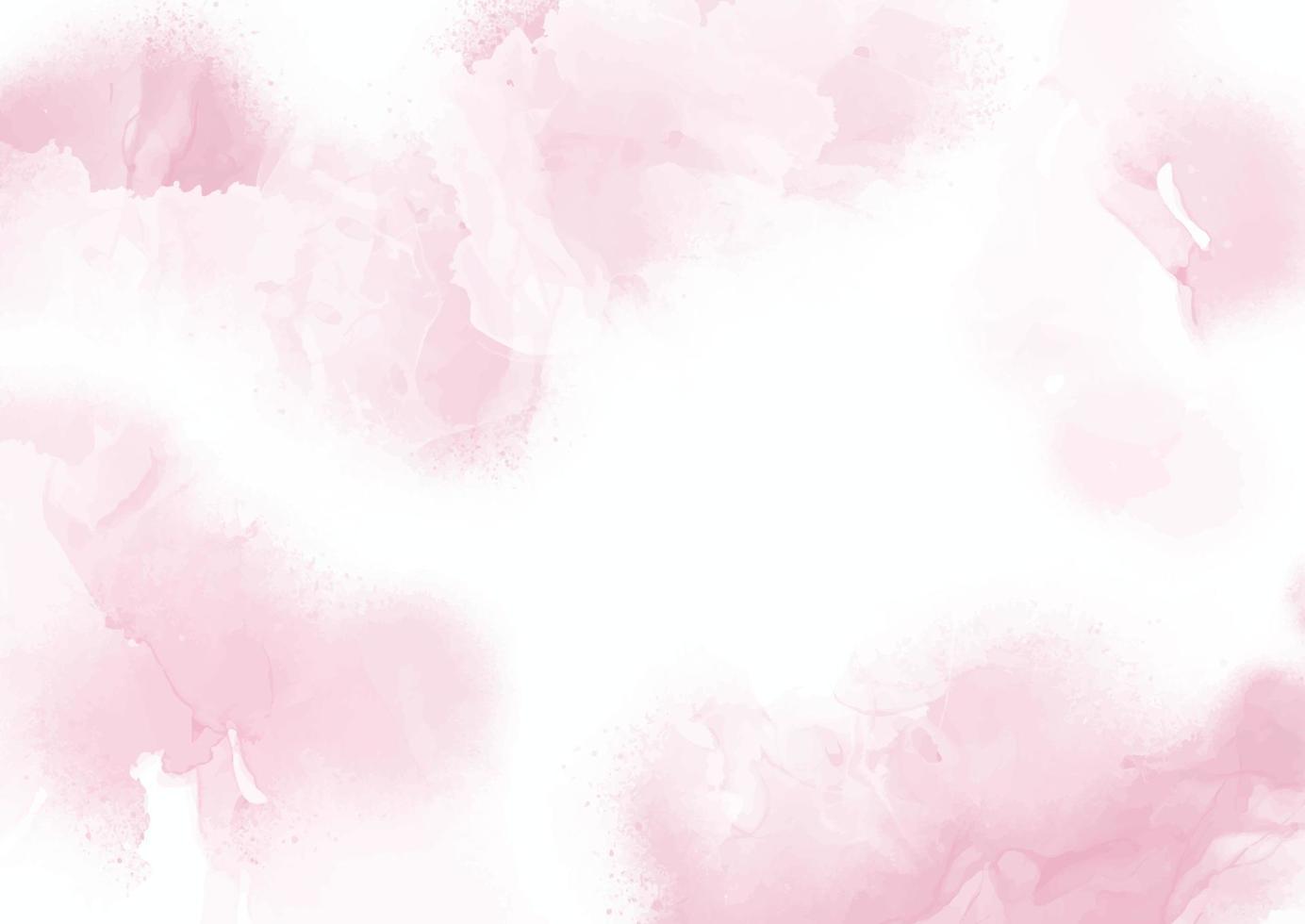 elegant pastel pink hand painted watercolour background vector