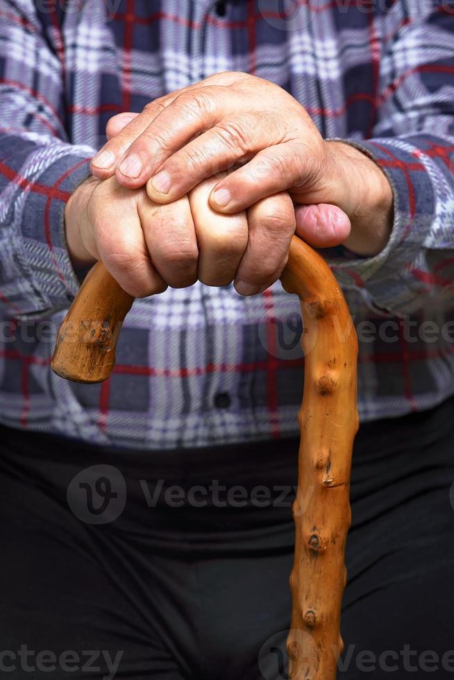 Hands and stick photo