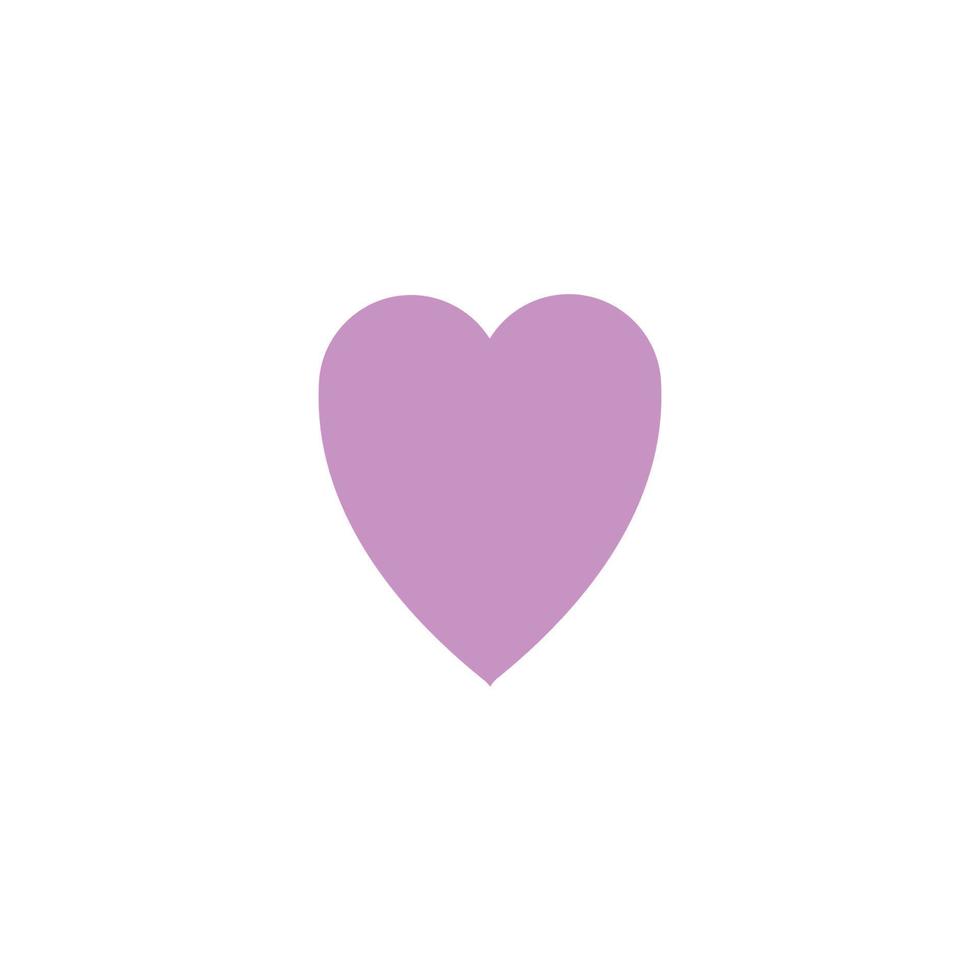Love and family concept. Line icon of simple violet heart as symbol of date, pulse, valentine etc vector