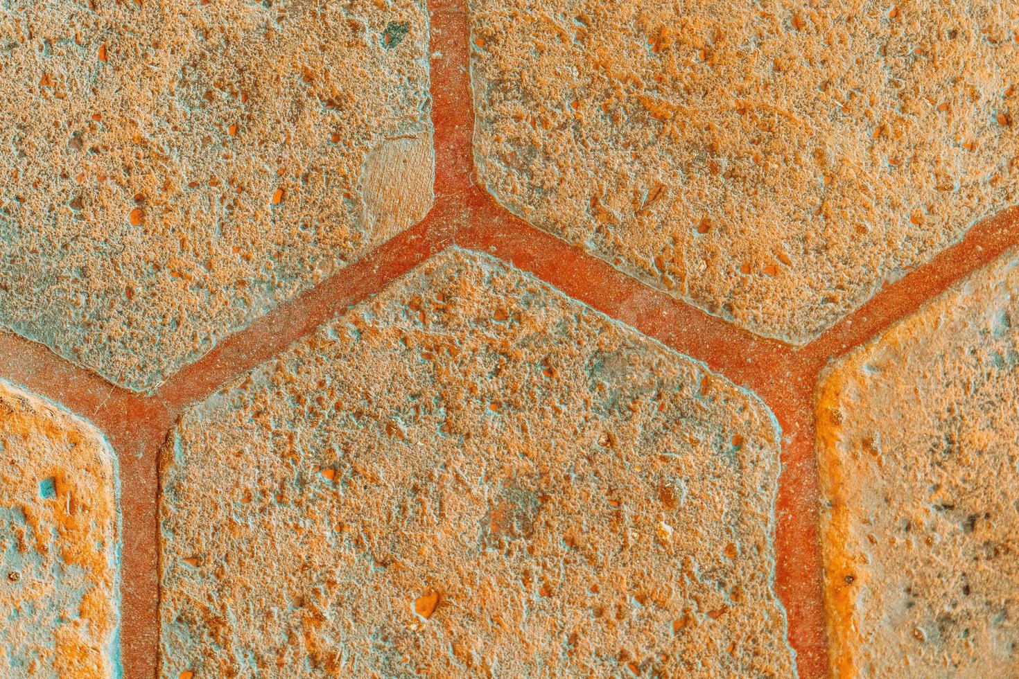 Abstract hexagon tiles wall texture background, close view photo