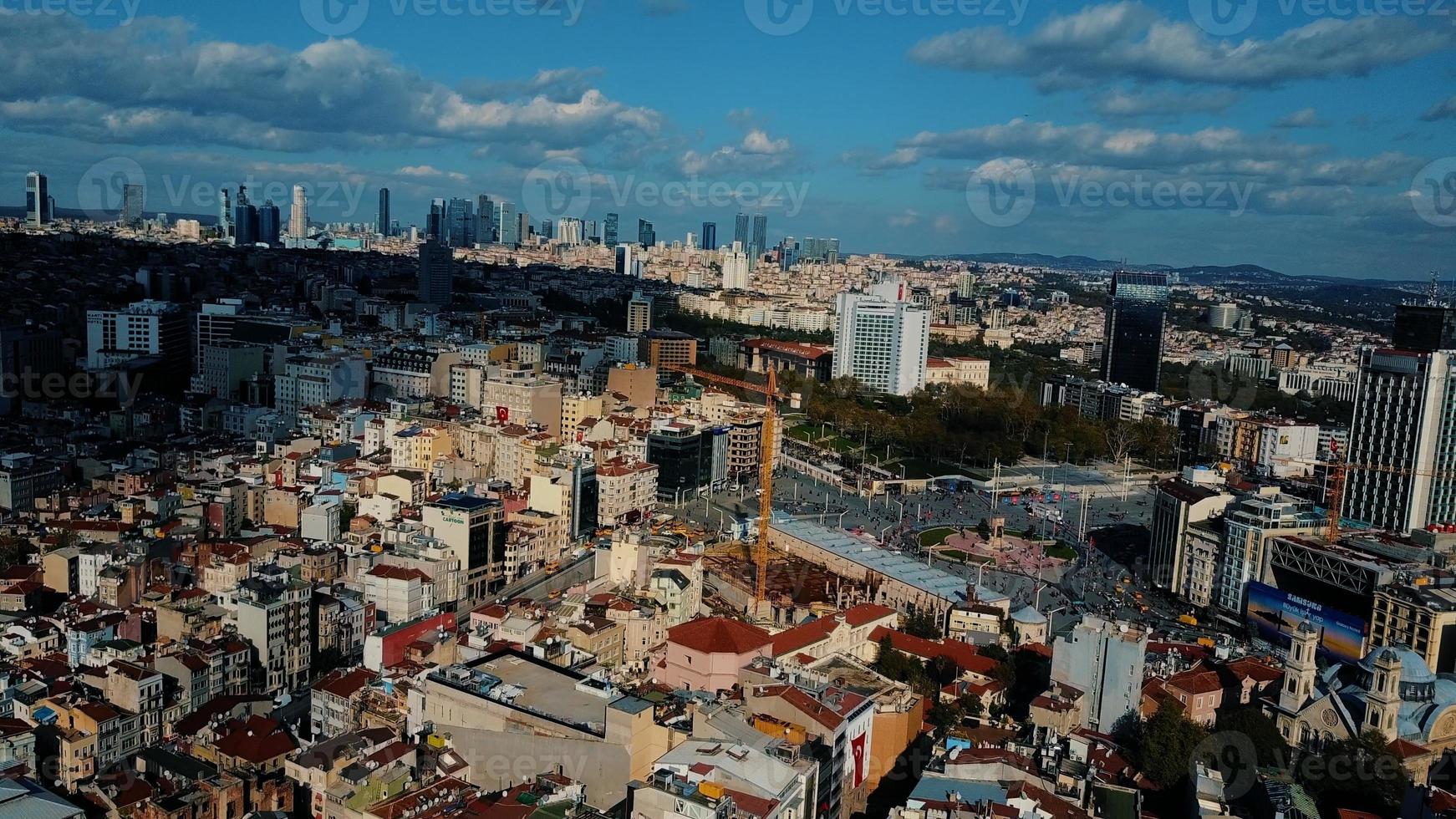 paisaje urbano estambul, turquía. foto a vista de pájaro