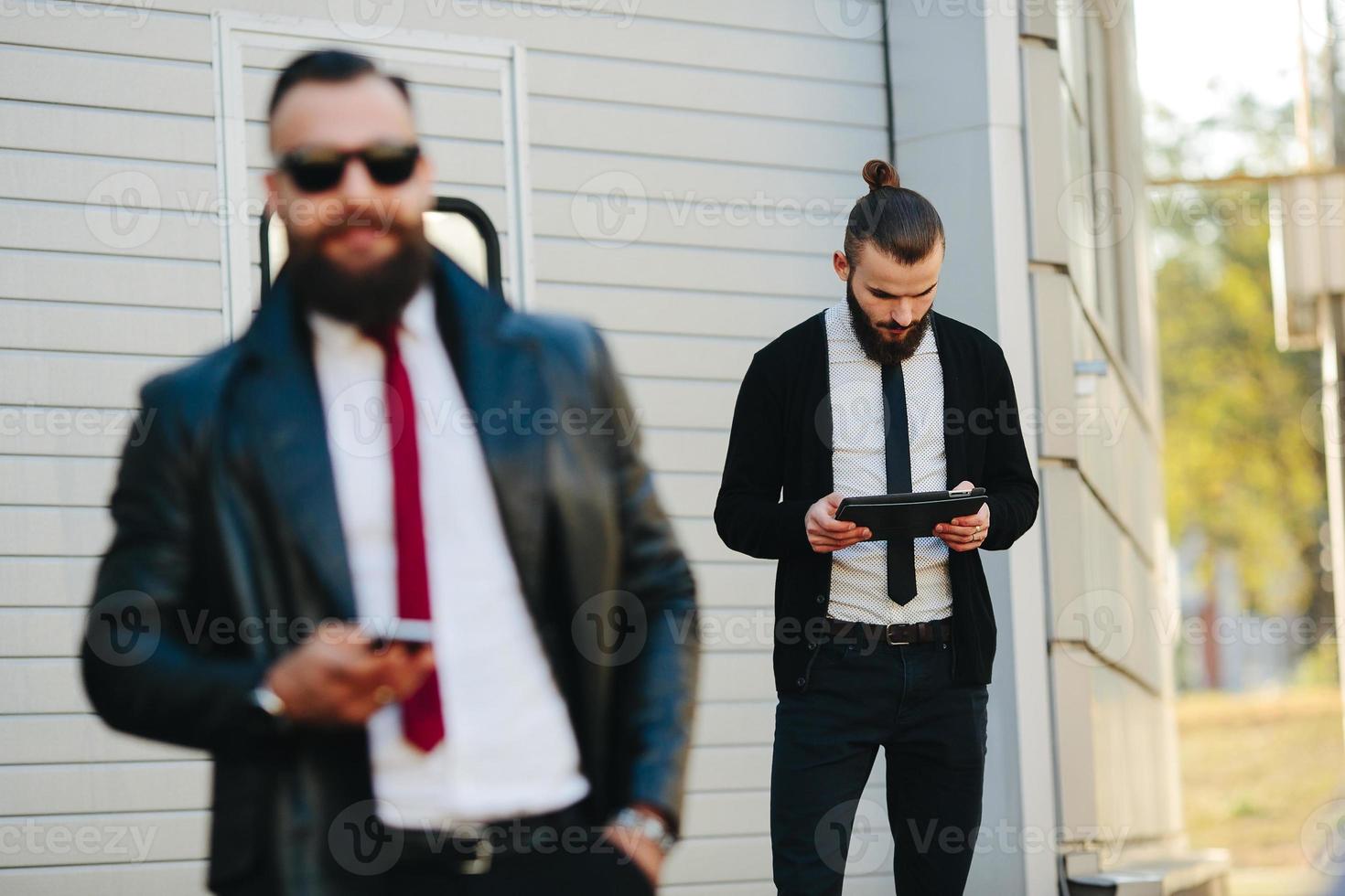 Two businessman at work photo