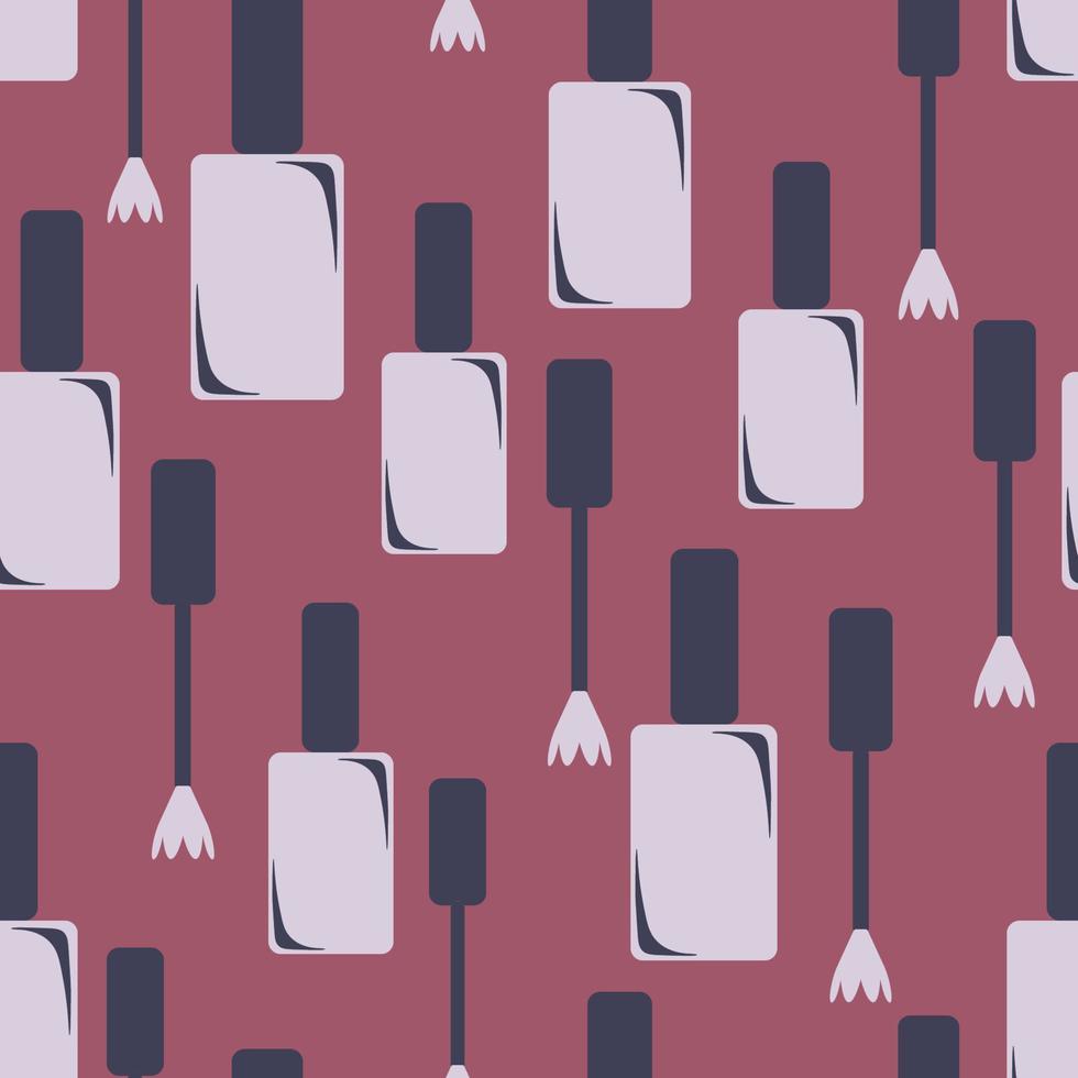 Seamless background with nail polish vector