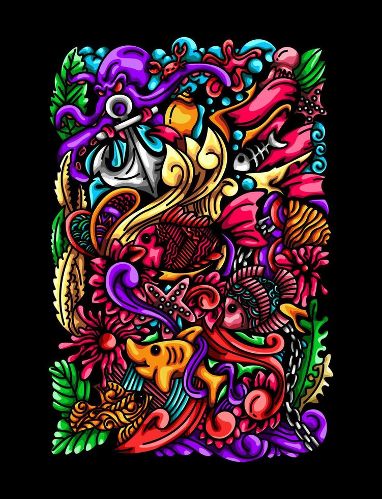 Fish Doodle Illustration 11532354 Vector Art At Vecteezy Fish Doodle Illustration 11532354 Vector Art At Vecteezy