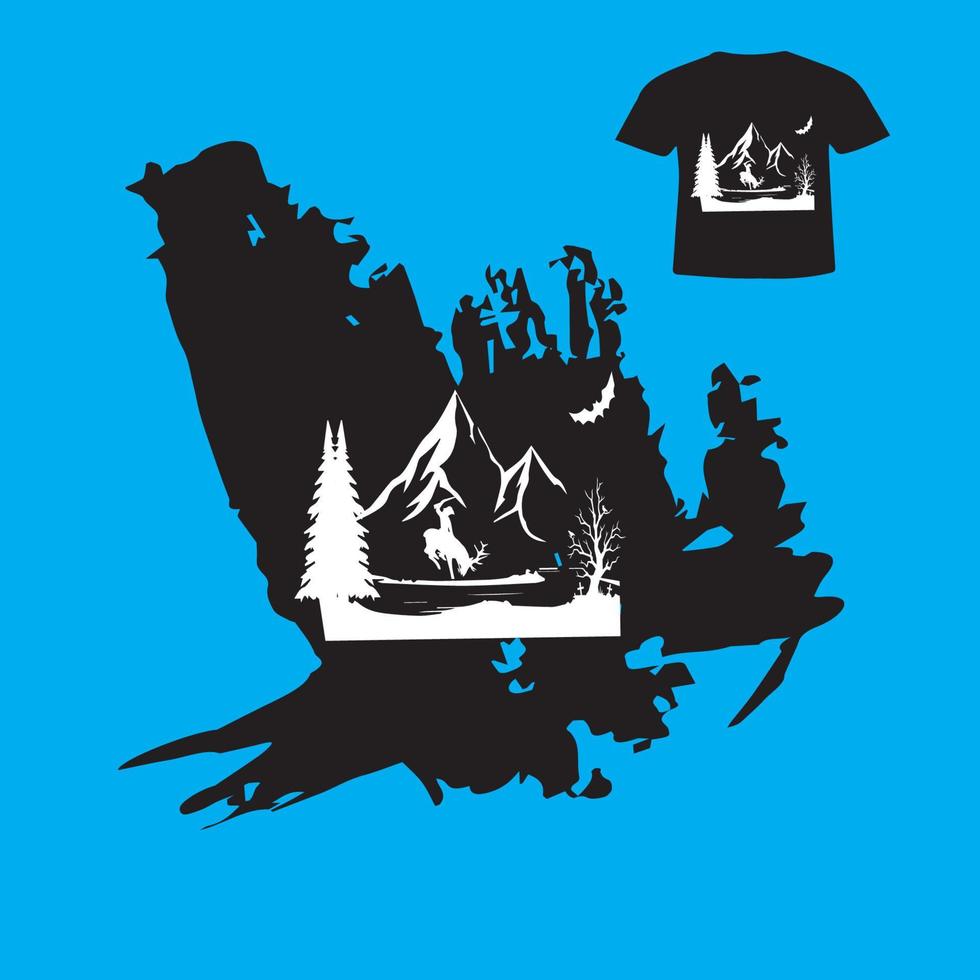 Hunting zone vector -t shirt design
