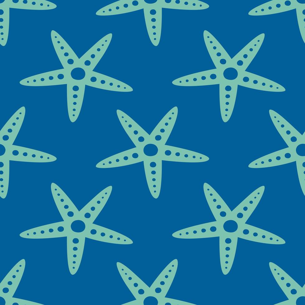 Abstract stars seamless vector illustration pattern isolated on Navy blue background. Design for use backdrop wallpaper all over fabric print and others.