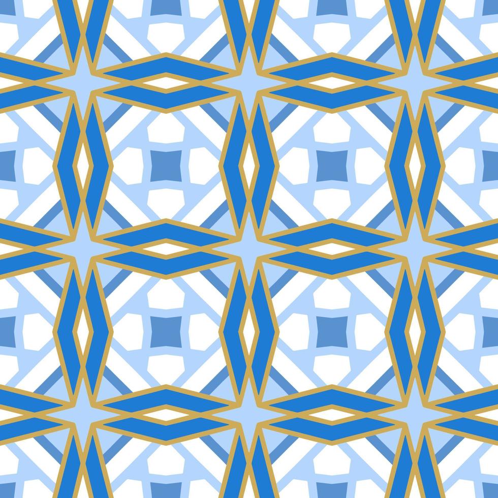 Blue tone chevron zigzag pattern design with aztec style. Seamless chevron pattern. Vector Illustration.