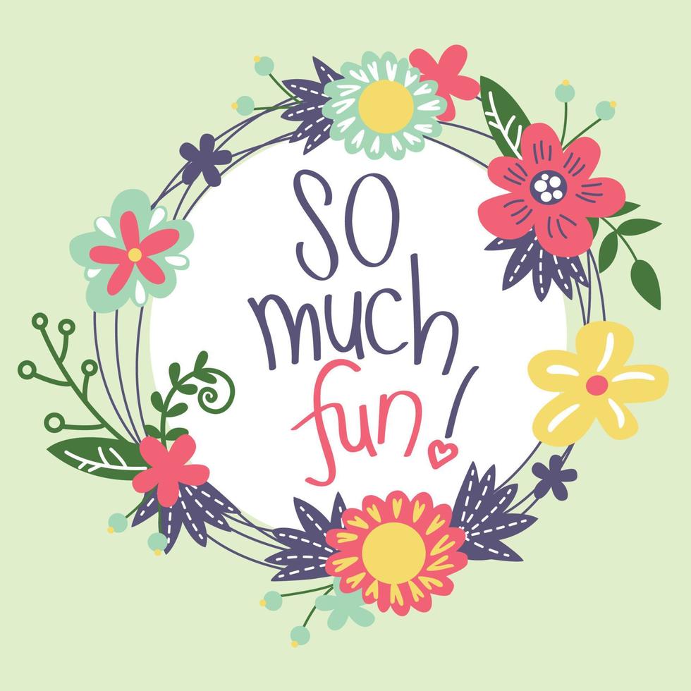 so much fun vector