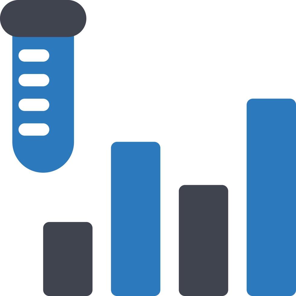 ilustración de vector de gráfico de barras en un fondo. símbolos de calidad premium. iconos vectoriales para concepto y diseño gráfico.