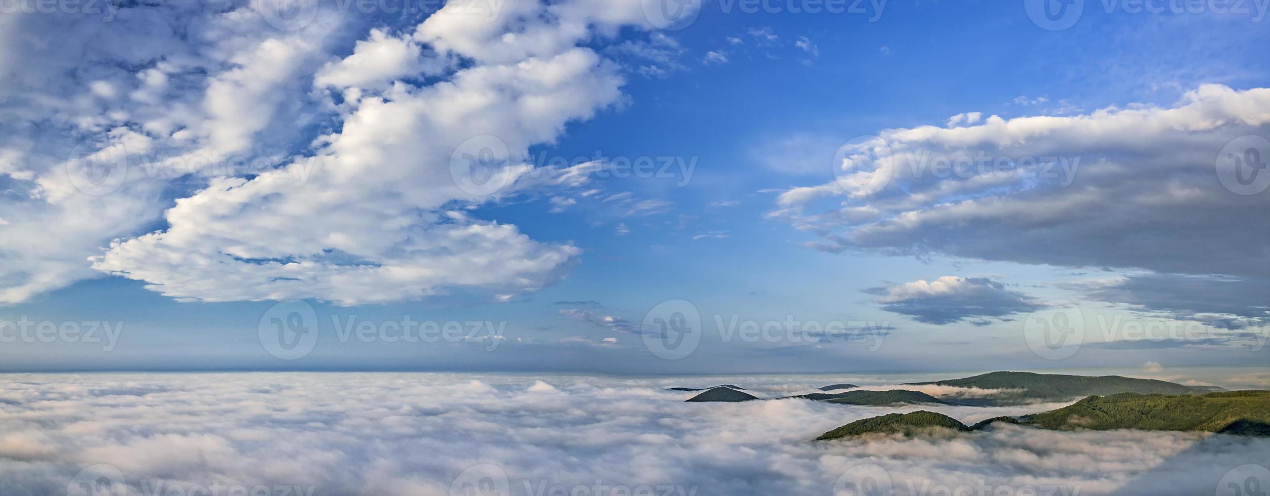 Panorama from the mountain of Milesovka photo