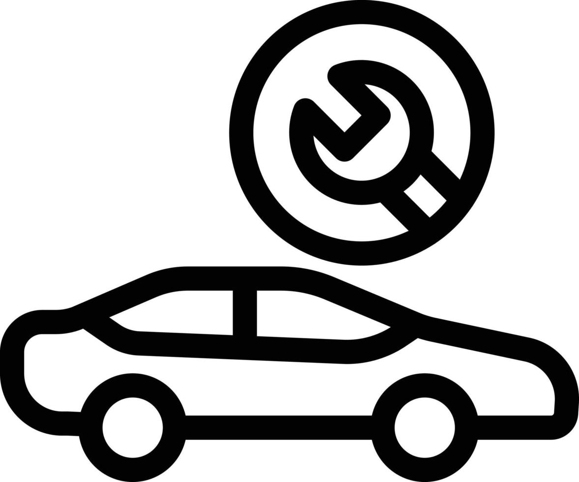 Ilustración de vector de coche en un fondo. Símbolos de calidad premium. Iconos vectoriales para concepto y diseño gráfico.