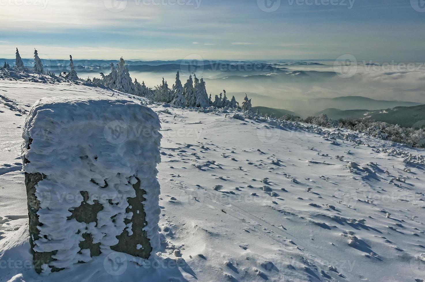 Mountains in Beskydy from Czech Republic photo