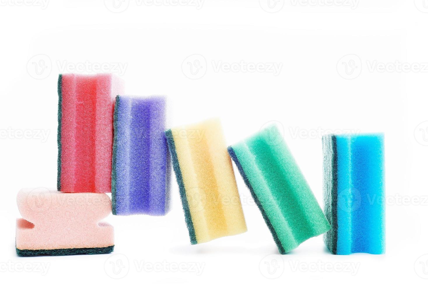 Colors of sponges photo