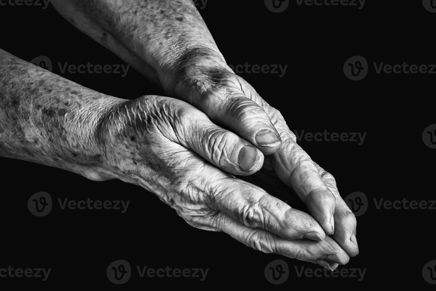 Senior grandmother hands photo