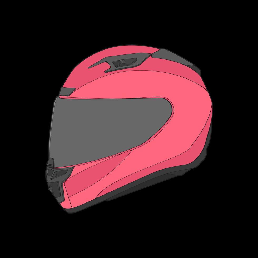 Block color helmet full face Vector Illustration, Helmet Concept, helmet vector , Vector art