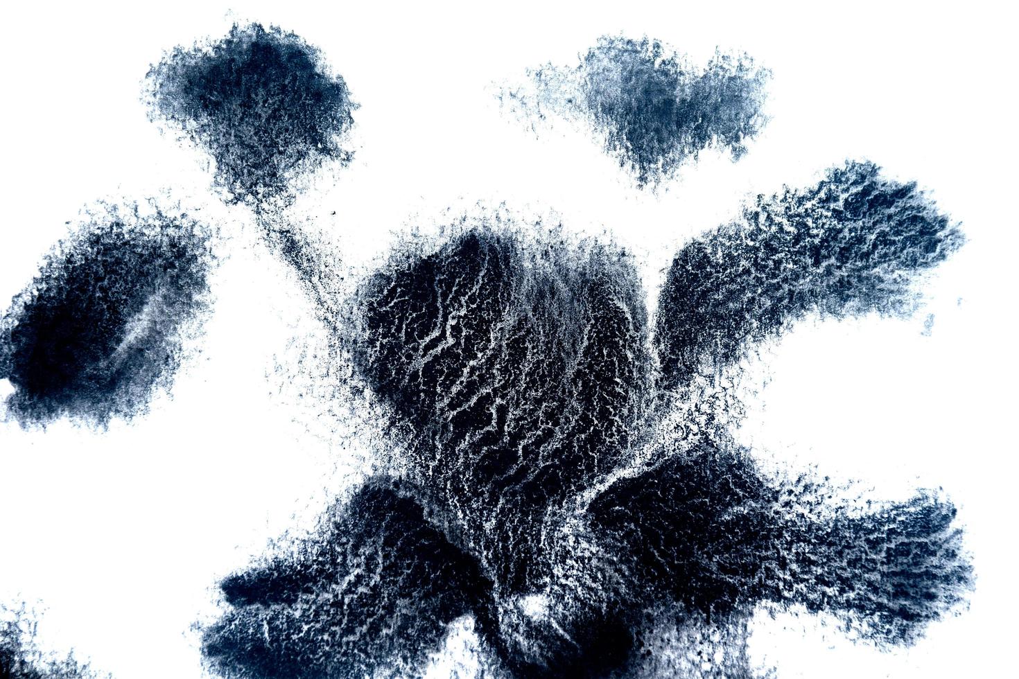 fondo de patrón de vaca. fondo abstracto acuarela blanco y negro foto