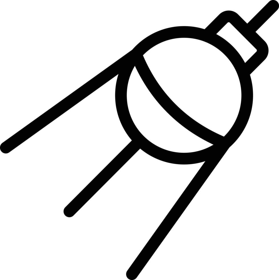 ilustración vectorial de sputnik en un fondo. símbolos de calidad premium. iconos vectoriales para concepto y diseño gráfico. vector