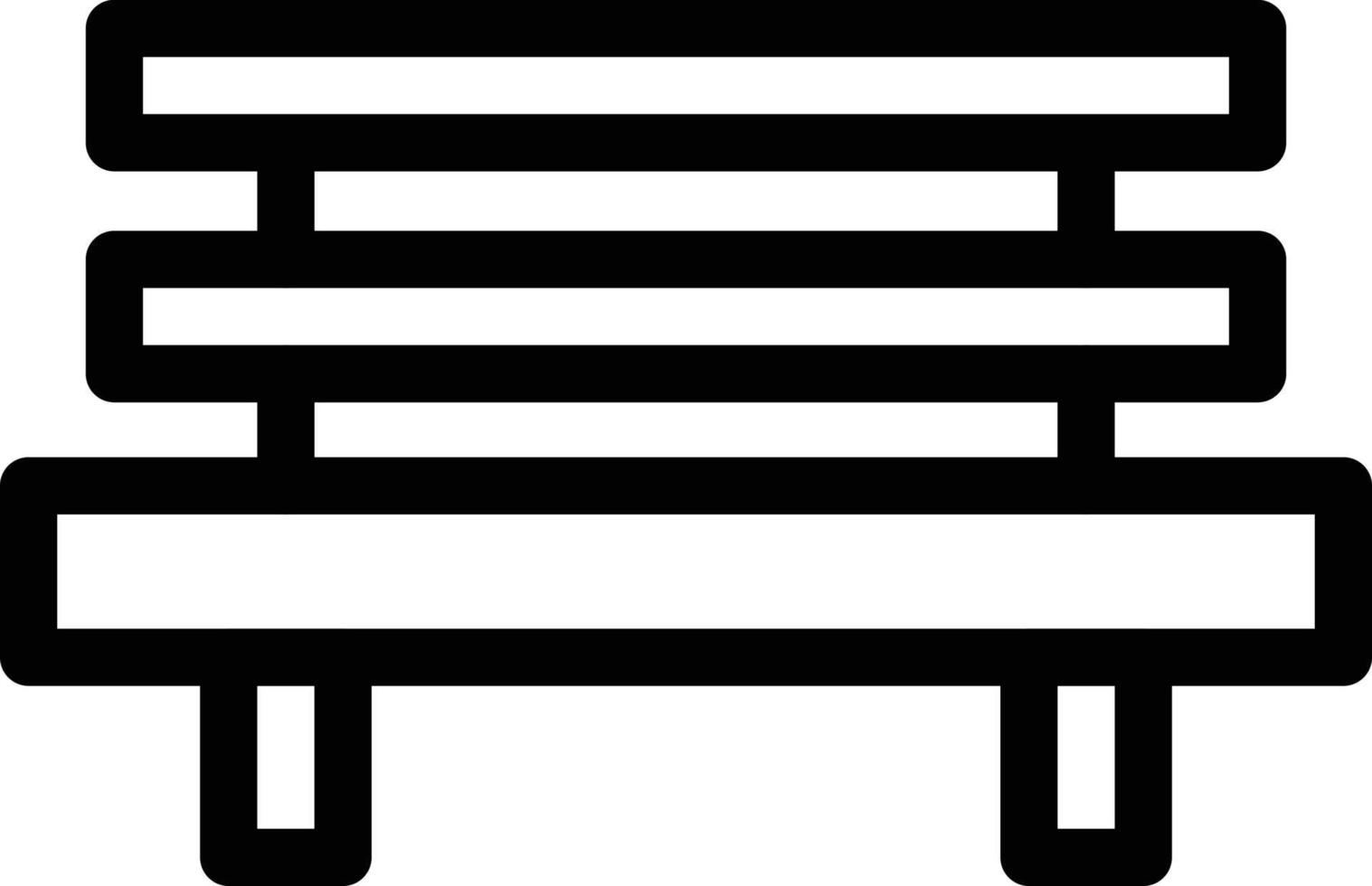 bench vector illustration on a background.Premium quality symbols.vector icons for concept and graphic design.
