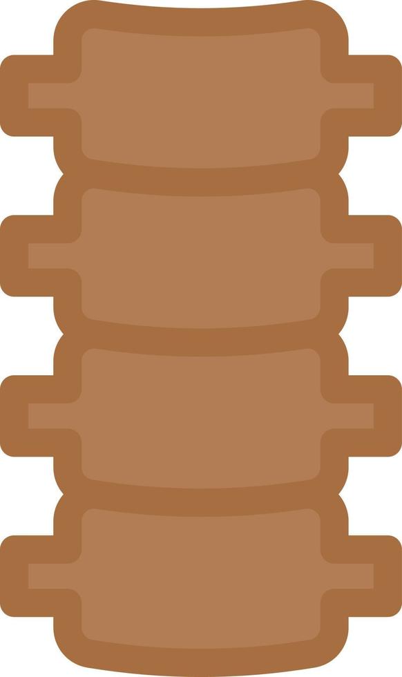 ilustración de vector de columna vertebral en un fondo. símbolos de calidad premium. iconos vectoriales para concepto y diseño gráfico.