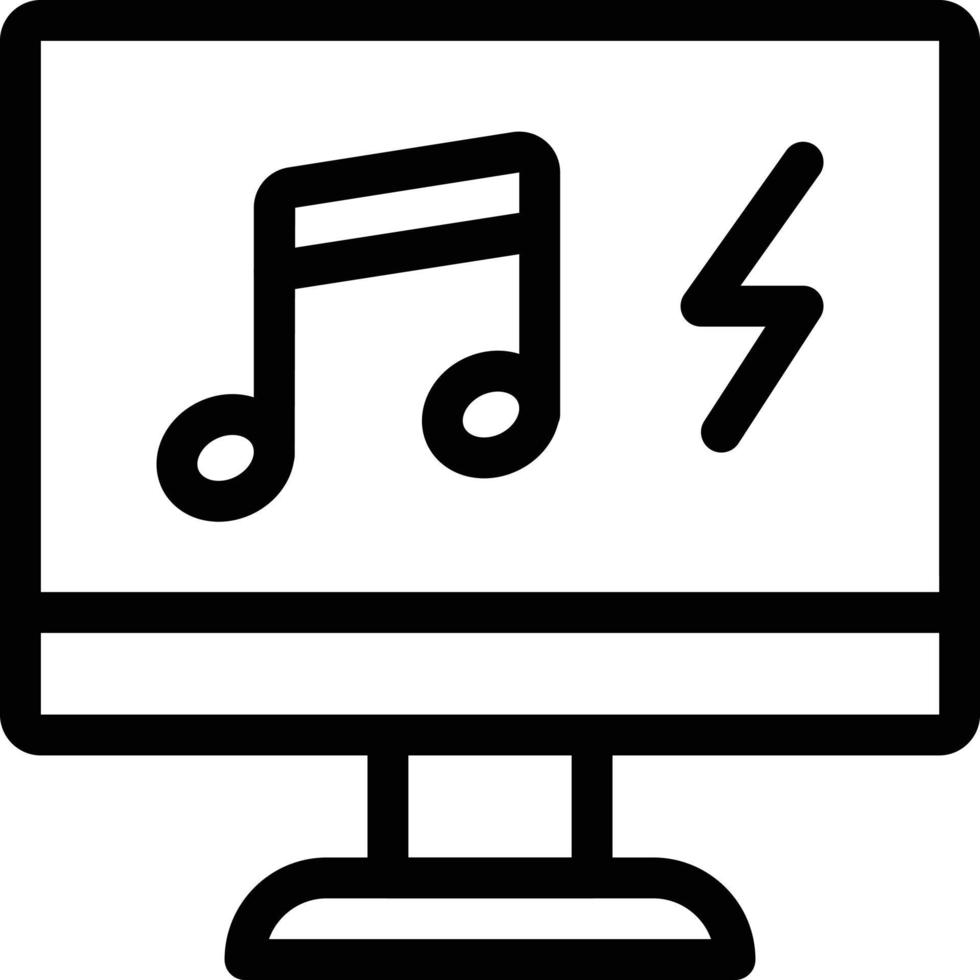 ilustración vectorial de música en un fondo. símbolos de calidad premium. iconos vectoriales para concepto y diseño gráfico. vector