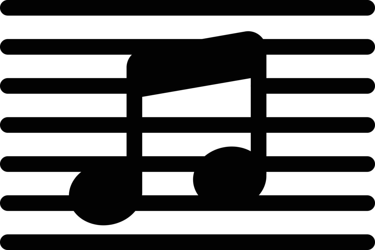 ilustración vectorial de música en un fondo. símbolos de calidad premium. iconos vectoriales para concepto y diseño gráfico. vector