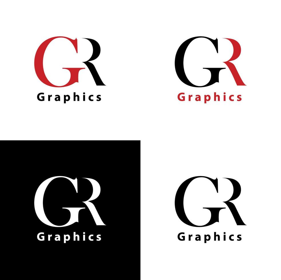 logotipo g y r vector