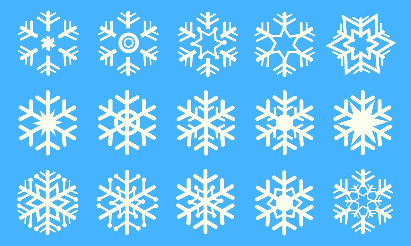 Christmas Snowflake Collection vector